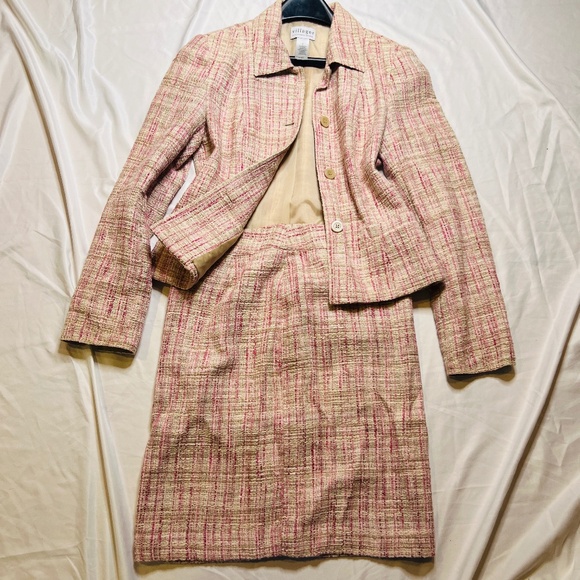 Liz Claiborne Jackets & Blazers - Pink tweed blazer set